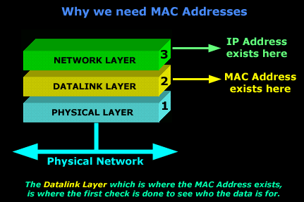 Differences between IP and MAC address